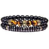 Bracelets Pierres Naturelles Duo Homme en Perles-Mon Bracelet Homme