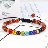 Bracelet 7 Chakras Pour Homme En Perles avec Cordon - Mon Bracelet Homme