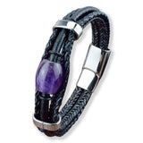 Bracelet Améthyste Lithothérapie pour Homme (Perle) - Mon Bracelet Homme