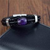 Bracelet Améthyste Lithothérapie pour Homme (Perle) - Mon Bracelet Homme