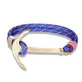 Bracelet Ancre Hope Love en Corde - Mon Bracelet Homme