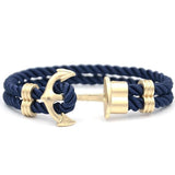 Bracelet Ancre Marine en Laiton Dorée MBH pour Homme - Mon Bracelet Homme