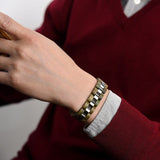 Bracelet Bois et Acier pour Homme Enrique Wood - Mon Bracelet Homme