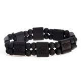 Bracelet Bois Homme avec Symbole Aum - Mon Bracelet Homme