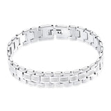Bracelet Chaîne Homme Argenté en Acier - Mon Bracelet Homme