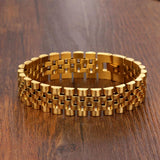 Bracelet Chaîne Homme Couleur Or en Acier - Mon Bracelet Homme