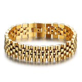 Bracelet Chaîne Homme Couleur Or en Acier - Mon Bracelet Homme