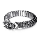 Bracelet Chaîne Homme Dragon en Acier - Mon Bracelet Homme
