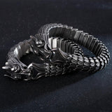 Bracelet Chaîne Homme Dragon en Acier - Mon Bracelet Homme
