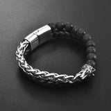 Bracelet Chaîne Perle en Acier - Mon Bracelet Homme