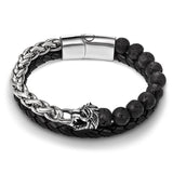 Bracelet Chaîne Perle en Acier - Mon Bracelet Homme