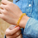 Bracelet Citrine 6mm pour Homme en Perles - Mon Bracelet Homme