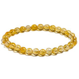 Bracelet Citrine 6mm pour Homme en Perles - Mon Bracelet Homme