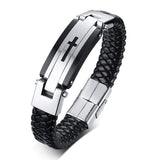 Bracelet Croix Homme Bijouterie en Cuir - Mon Bracelet Homme