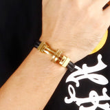 Bracelet Cuir Homme avec Croix - Mon Bracelet Homme