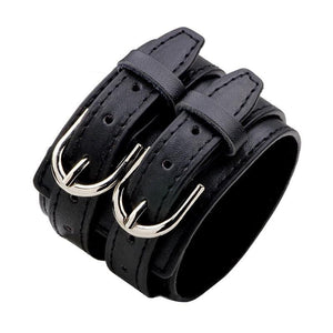 Bracelet de Force Homme Double fermoir en Cuir - Mon Bracelet Homme