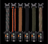 Bracelet de Survie en Paracorde de 7 Brins Avec Boussole Lumière LED Sifflet et Racloirs Jase - Mon Bracelet Homme