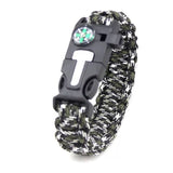 Bracelet de Survie en Paracorde Tressée Multifonctionnelle Avec Sifflet Boussole et Racloir D'Extérieur Omar - Mon Bracelet Homme