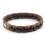 Bracelet en Bois de Noyer pour Homme Noir et Marron - Mon Bracelet Homme