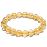 Bracelet En Citrine Naturelle Jaune 10mm pour Homme - Mon Bracelet Homme
