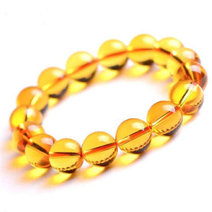 Bracelet En Citrine Naturelle Jaune pour Homme - Mon Bracelet Homme
