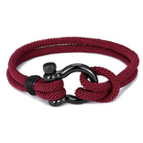 Bracelet en Corde Marin avec Manille Homme - Mon Bracelet Homme