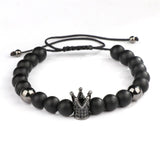 Bracelet en Perles Shamballa Couronne - Mon Bracelet Homme