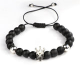 Bracelet en Perles Shamballa Couronne - Mon Bracelet Homme