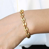 Bracelet Grain de Café Plaqué Or Homme - Mon Bracelet Homme