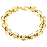 Bracelet Grain de Café Plaqué Or Homme - Mon Bracelet Homme