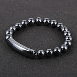 Bracelet Hématite En Perles Effet Miroir pour Homme - Mon Bracelet Homme