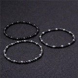 Bracelet Hématite Pierre Naturelle 4Mm Homme en Perles - Mon Bracelet Homme