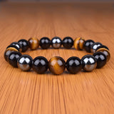 Bracelet Hématite Véritable Jovanni pour Homme en Perles - Mon Bracelet Homme