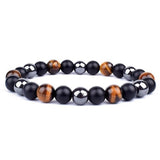 Bracelet Hématite Véritable Jovanni pour Homme en Perles - Mon Bracelet Homme