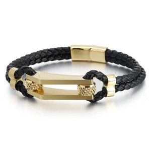 Bracelet Homme Cuir Tressé Luxe - Mon Bracelet Homme