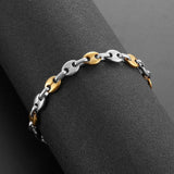 Bracelet Homme Grain de Café Acier - Mon Bracelet Homme