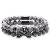 Bracelet Homme Luxe Perle en Pierre - Mon Bracelet Homme