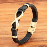 Bracelet Infini Avec Fermoirs À Double Sécurité Pour Homme - Mon Bracelet Homme