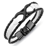 Bracelet Infini En Cuir Tressé Pour Homme - Mon Bracelet Homme