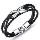 Bracelet Infini En Cuir Tressé Pour Homme - Mon Bracelet Homme