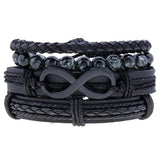 Bracelet Infini Homme Cuir Et Perle - Mon Bracelet Homme