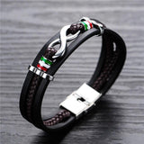 Bracelet Infini Nouveau Modèle Pour Homme en Cuir - Mon Bracelet Homme