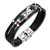 Bracelet Infini Nouveau Modèle Pour Homme en Cuir - Mon Bracelet Homme