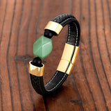 Bracelet Jade et Cuir pour Homme - Mon Bracelet Homme