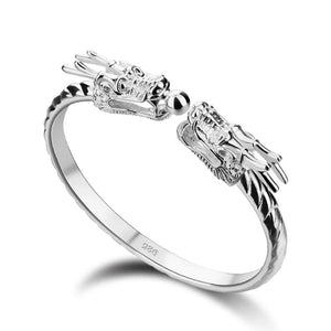 Bracelet Jonc Dragon en Argent 925 - Mon Bracelet Homme