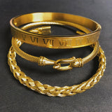 Bracelet Jonc Homme Luxe en Acier - Mon Bracelet Homme