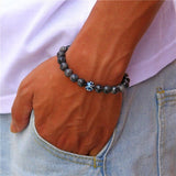 Bracelet Labradorite Signe Astrologique Taureau pour Homme en Perles - Mon Bracelet Homme