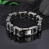 Bracelet Maillon Chaîne de Moto Homme en Acier - Mon Bracelet Homme
