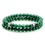 Bracelet Malachite 6mm Princeton pour Homme en Perles - Mon Bracelet Homme
