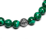 Bracelet Malachite Aum ॐ pour Homme en Perles - Mon Bracelet Homme